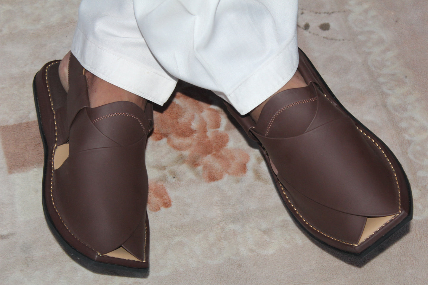 Peshawari Chappal Royale Matte Brown
