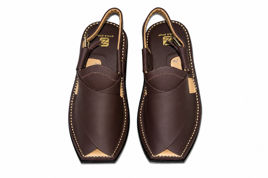 Peshawari Chappal Royale Matte Brown