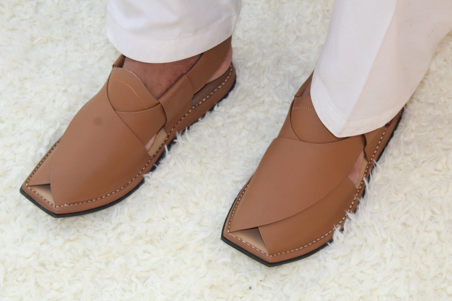 Peshawari Chappal Royale Matte Tan
