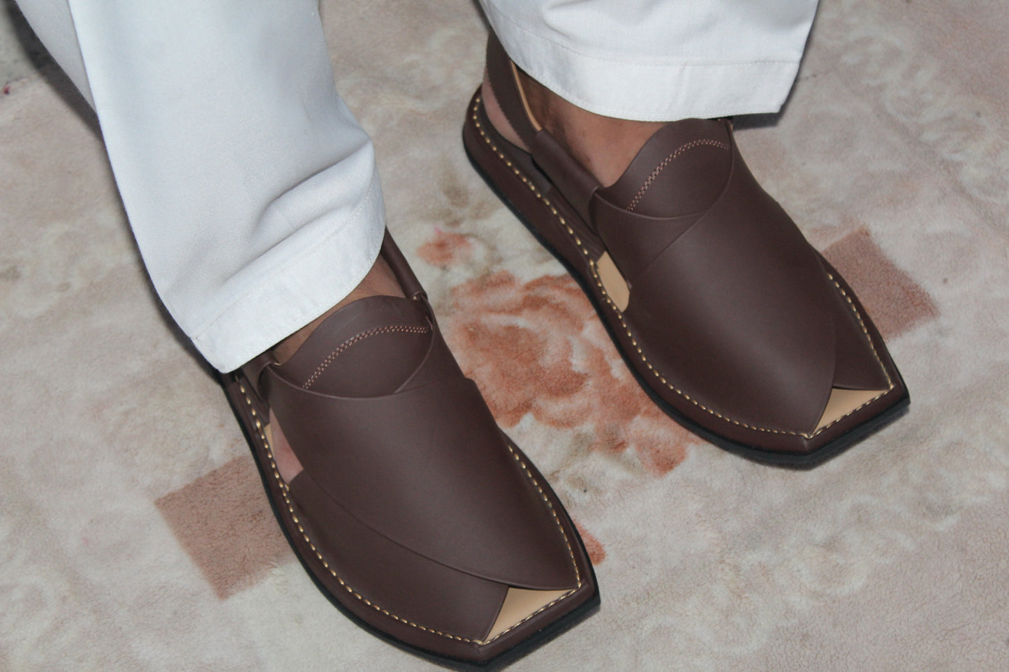 Peshawari Chappal Royale Matte Brown