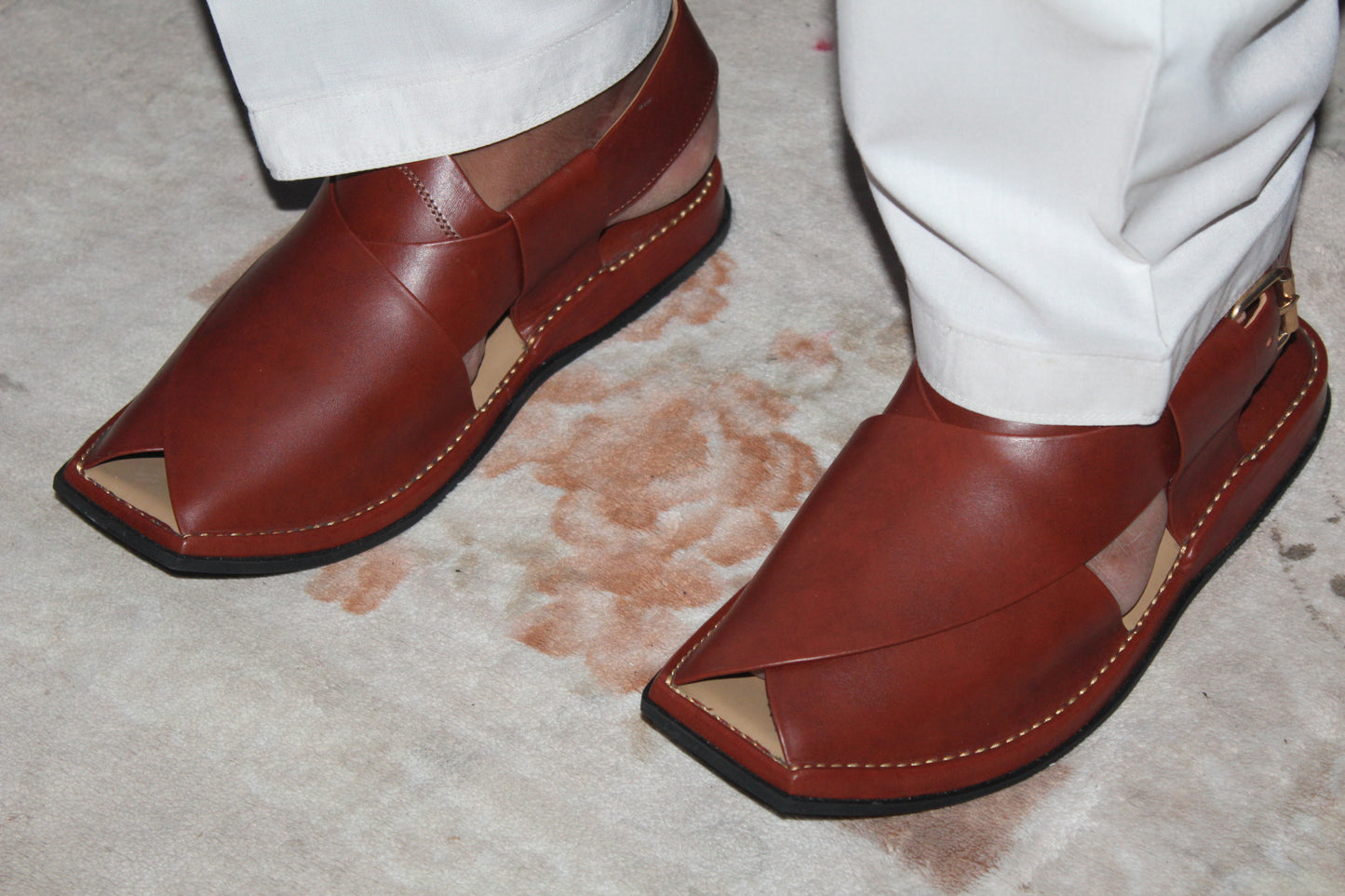 Peshawari Chappal Royale Burgundy