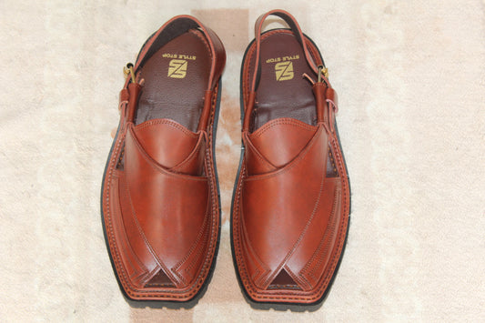 Tripal Gear Vibram Sole Chappal Burgundy
