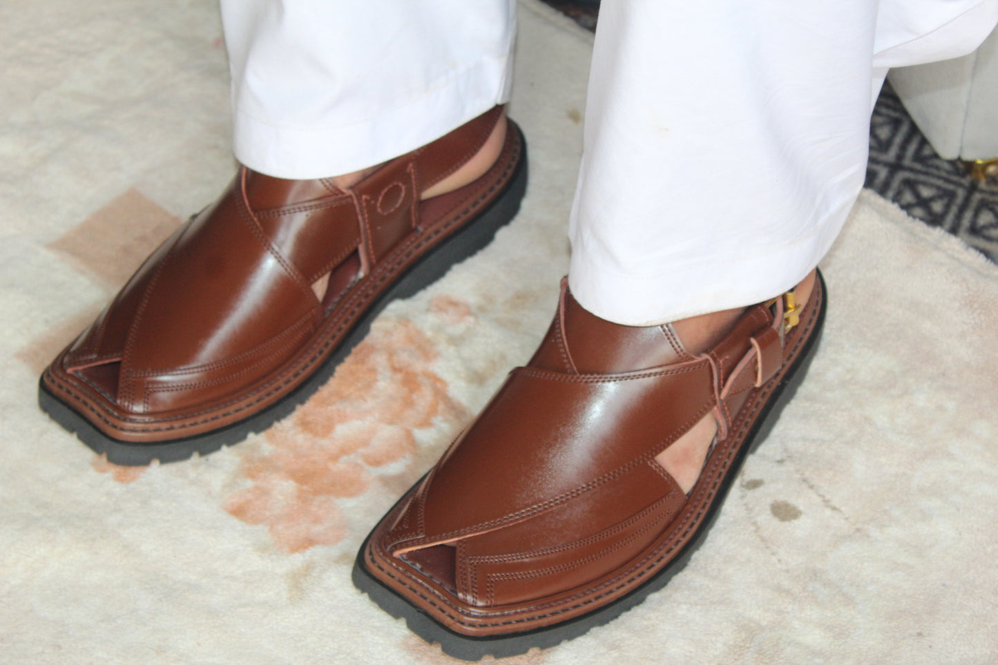 Tripal Gear Vibram Sole Chappal Jet Brown