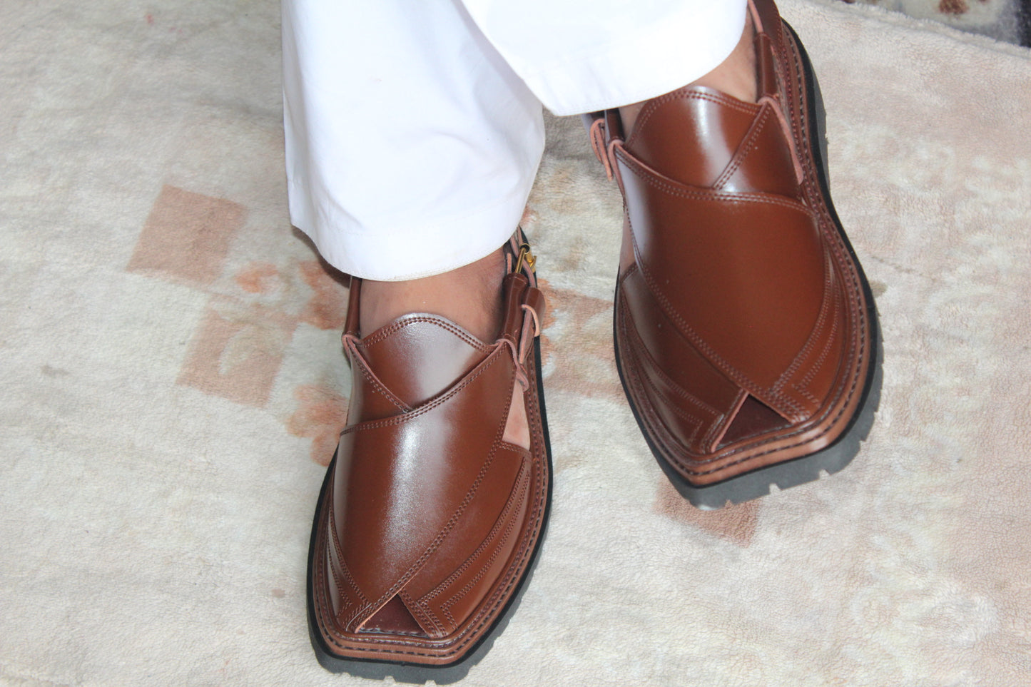 Tripal Gear Vibram Sole Chappal Jet Brown