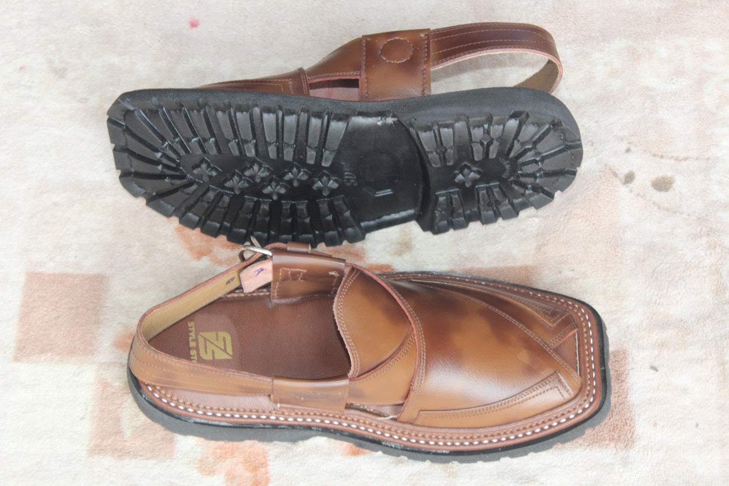 Tripal Gear Vibram Sole Chappal Shaded Brown