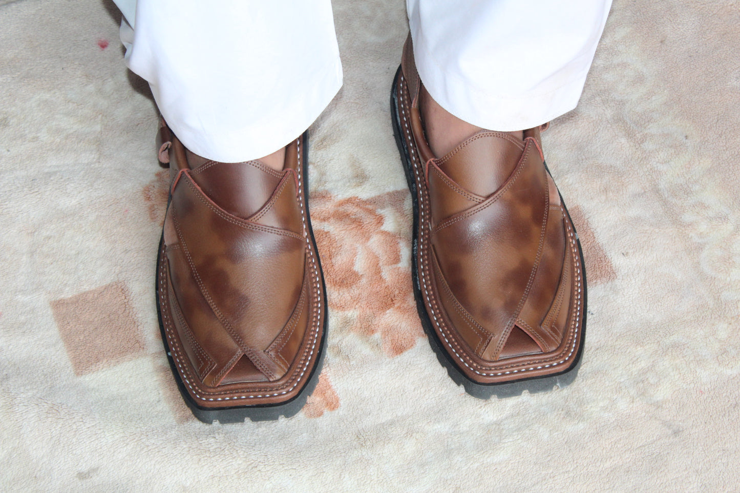 Tripal Gear Vibram Sole Chappal Shaded Brown