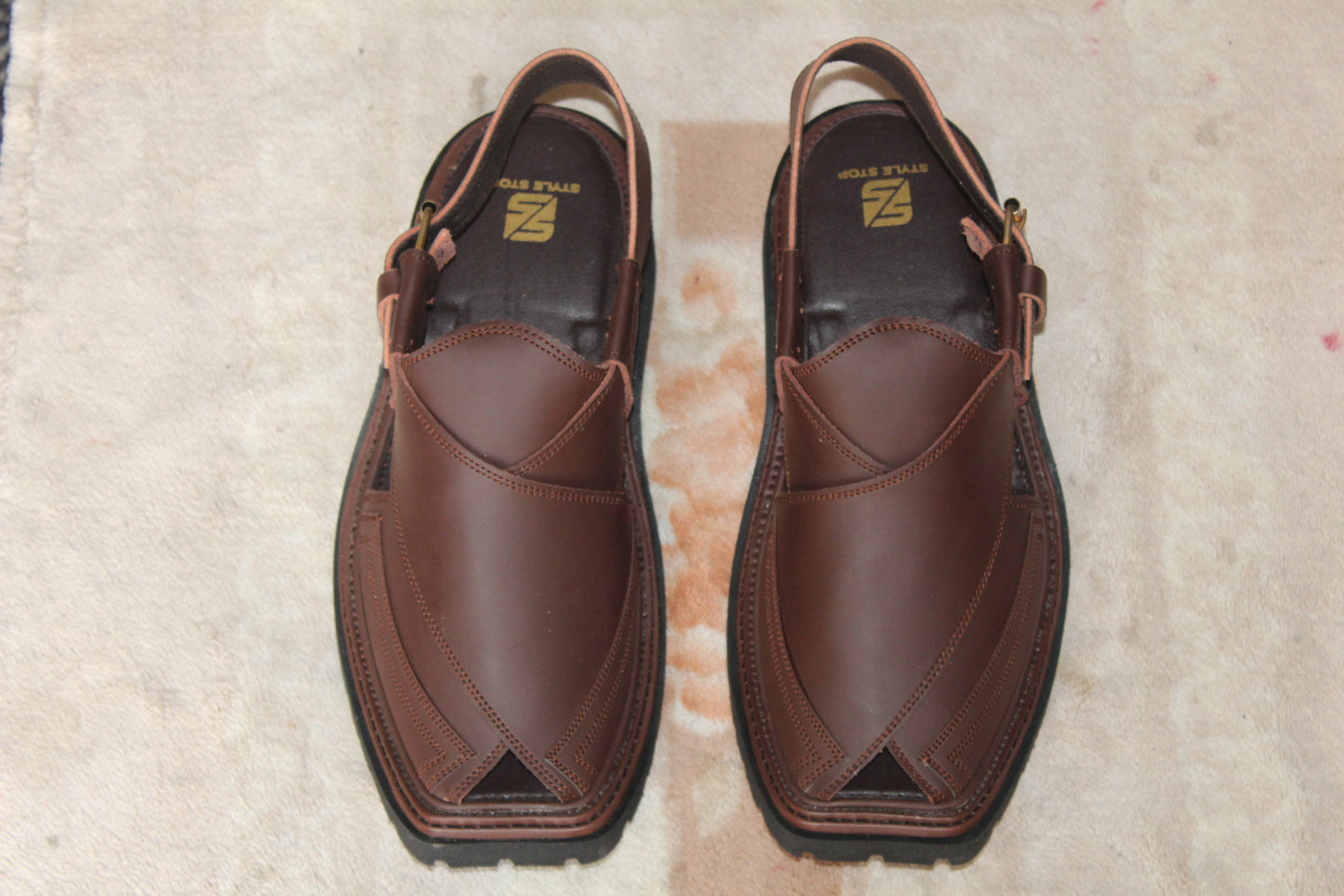 Tripal Gear Vibram Sole Chappal Matte Brown