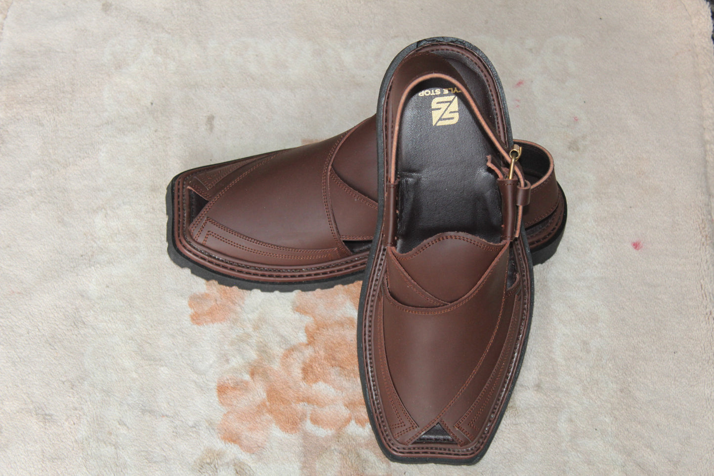 Tripal Gear Vibram Sole Chappal Matte Brown