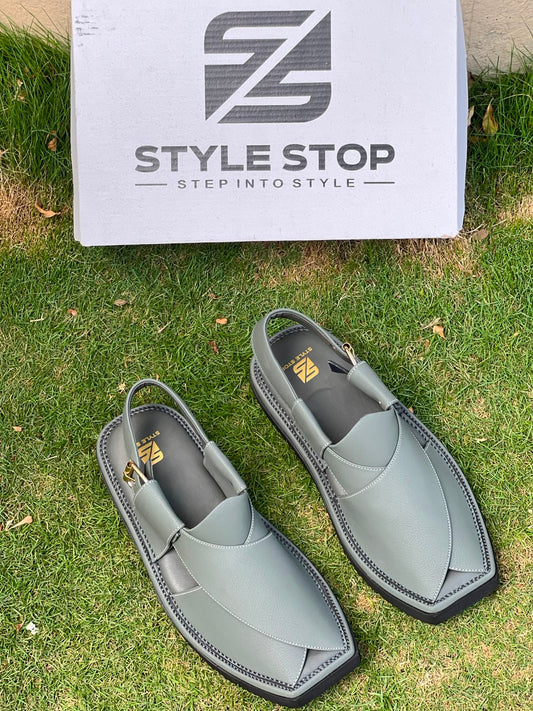 Air Kaptaan Peshawari Chappal – Sage Green